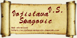 Vojislava Špagović vizit kartica
